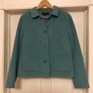 EUC Talbots wool blend button up coat, size 10